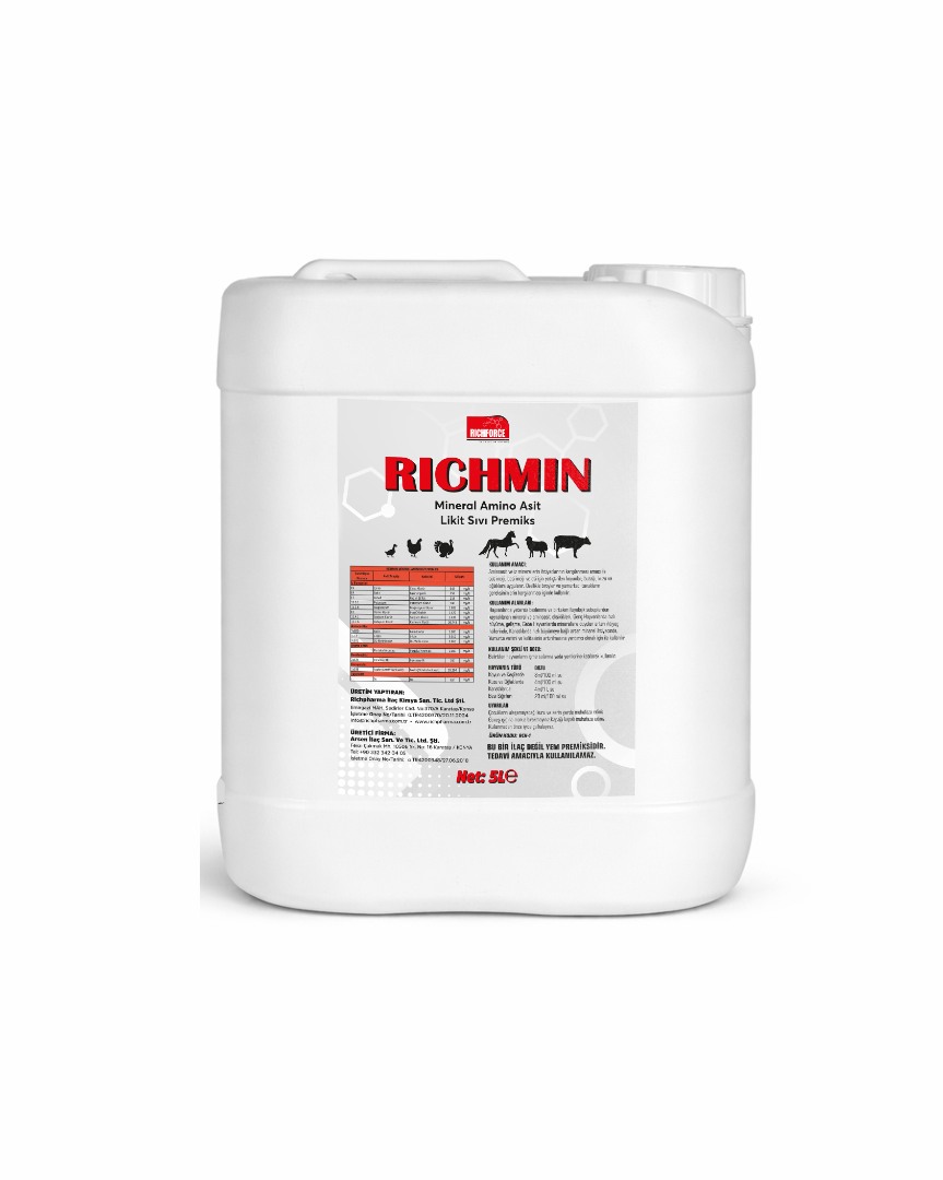 Richmin Mineral Aminoasit Likit Sıvı Premiks 5 L